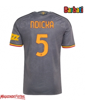 AS Roma Evan Ndicka #5 Tricou Fotbal Replică 2026-27 Barbati Treilea
